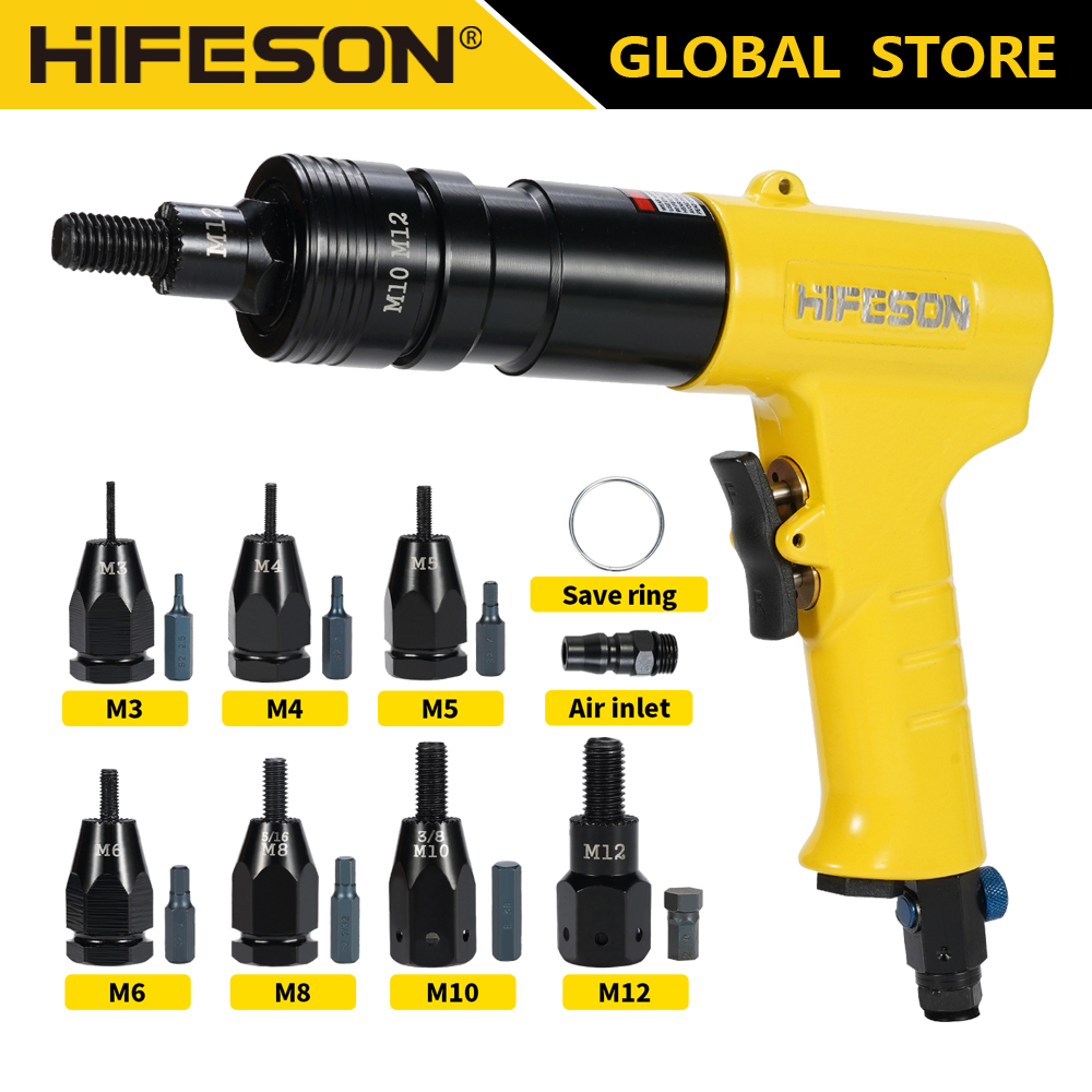 Rivet Setter Tool - PNEUMATIC Air Rivet NUT ปืนใส่เกลียวดึง Setter