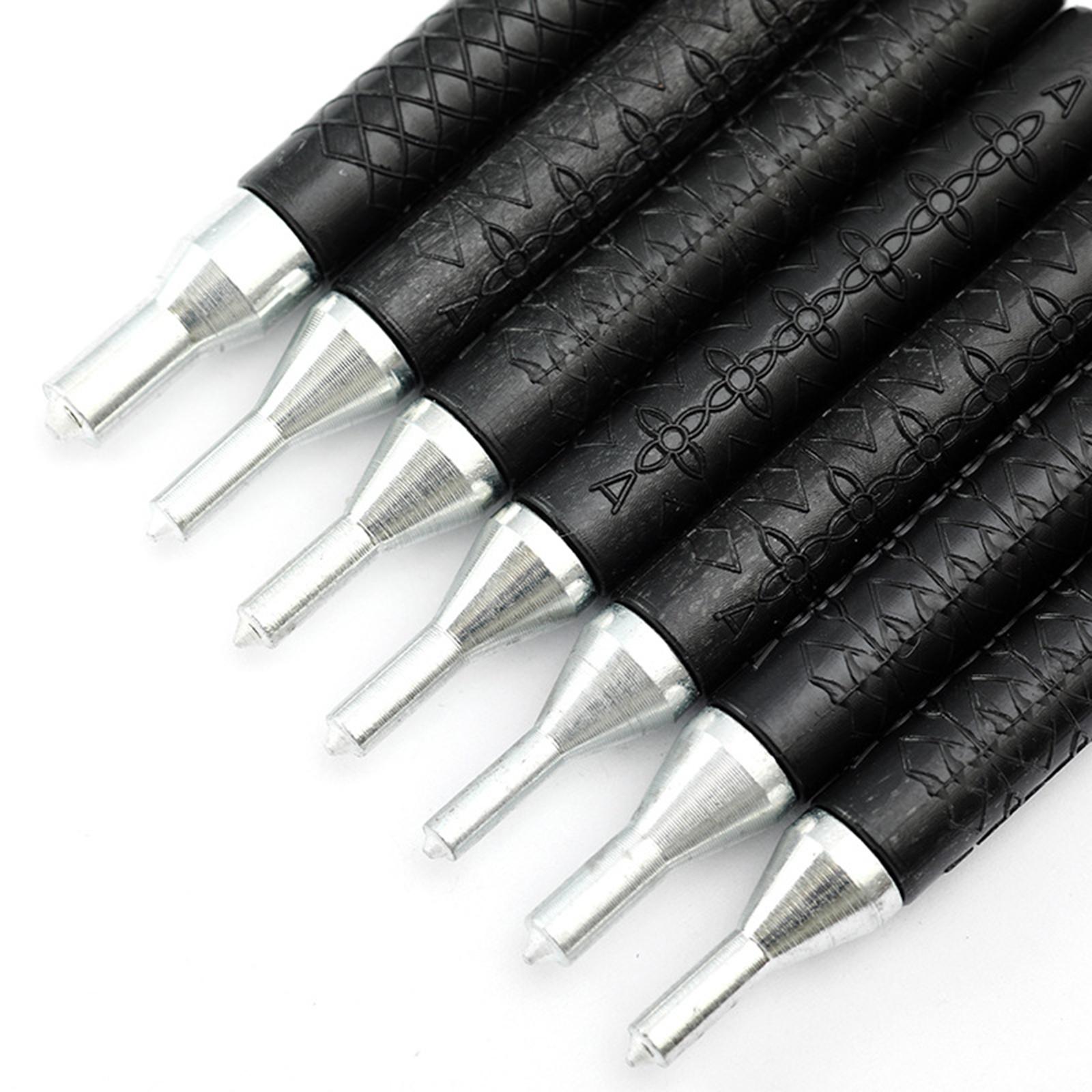 Rivet Setter Tool - ชุดเครื่องมือตอกหมุดพร้อมฐาน ชุดเครื่องมืองานหนัง ชุดเครื่องมือเจาะโลหะ สำหรับทำงานฝีมือหนัง กระเป๋า กระเป๋าสตางค์