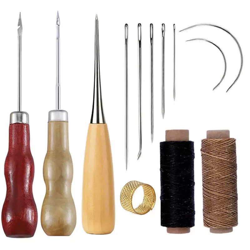 Leatherwork Needles - ชุดเย็บหนัง 13 ชิ้น ชุดซ่อมกระเป๋าถือ รองเท้า เย็บมือ