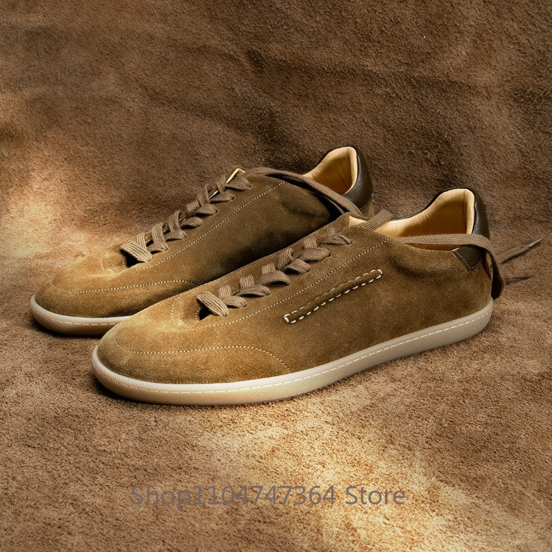 Leatherwork Training - รองเท้าหนังผู้ชายแบรนด์หรู หนังวัวแท้ ทรงเดอร์บี้ สำหรับทำงาน ฝึกซ้อม แฟชั่น