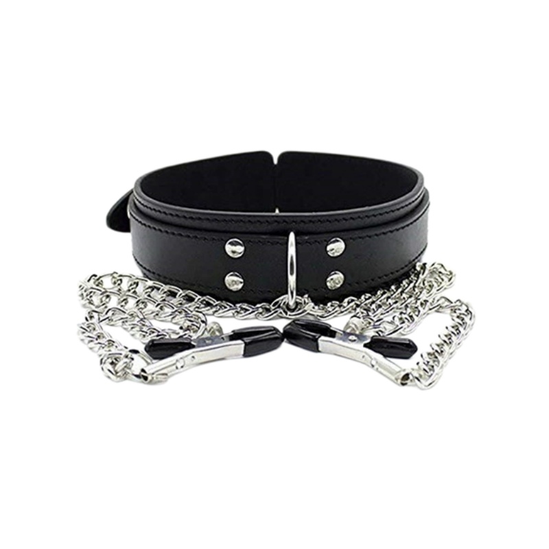 ปลอกคอหนังสไตล์พังก์พร้อมโซ่หน - Leatherwork Clamp บทวิจารณ์และราคา
