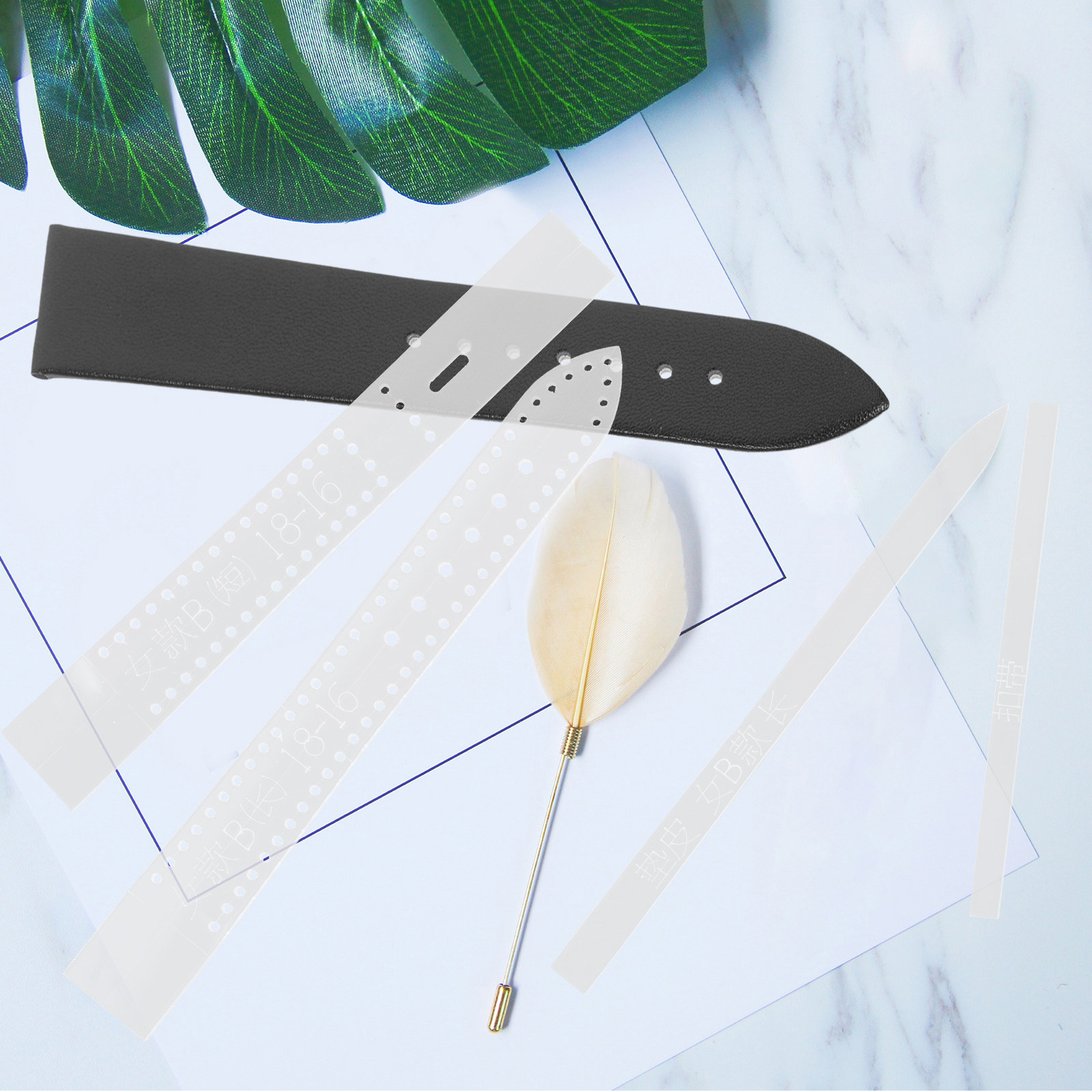 แม่แบบอะคริลิกสำหรับทำสายนาฬิก - Leatherwork Templates บทวิจารณ์และราคา