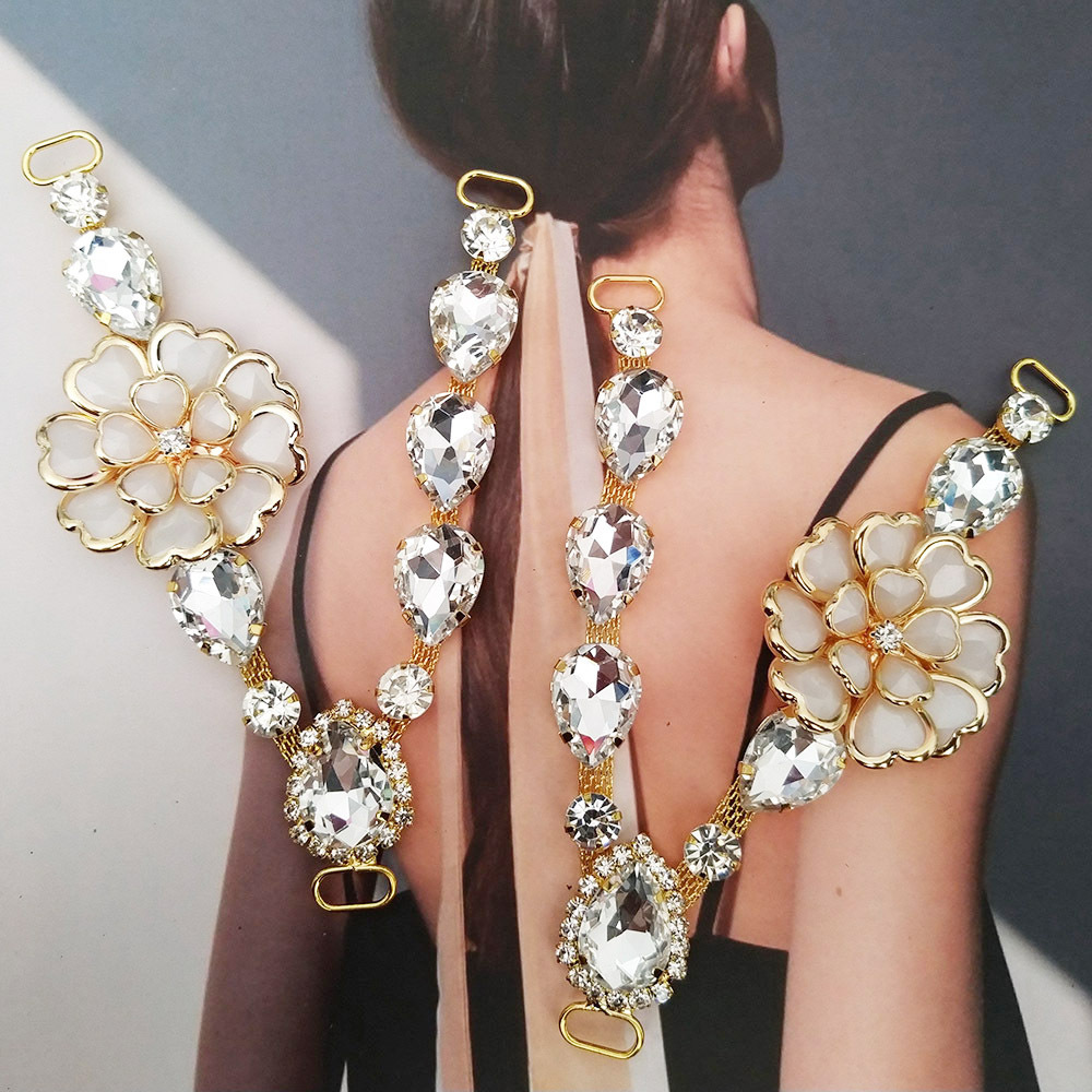 1 คู่ดอกไม้คริสตัล Rhinestone  - Belt Buckle Blank บทวิจารณ์และราคา
