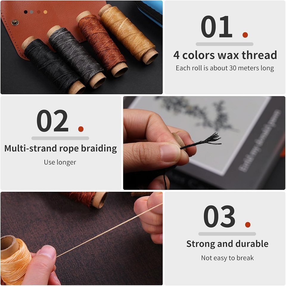 BUDDUR หนังเย็บชุดเครื่องมือด้ - Leatherwork Needles บทวิจารณ์และราคา