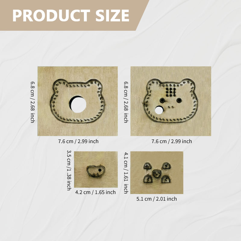 ชุดแม่แบบมีดหนังสี่ชิ้น Tiger  - Leatherwork Templates บทวิจารณ์และราคา