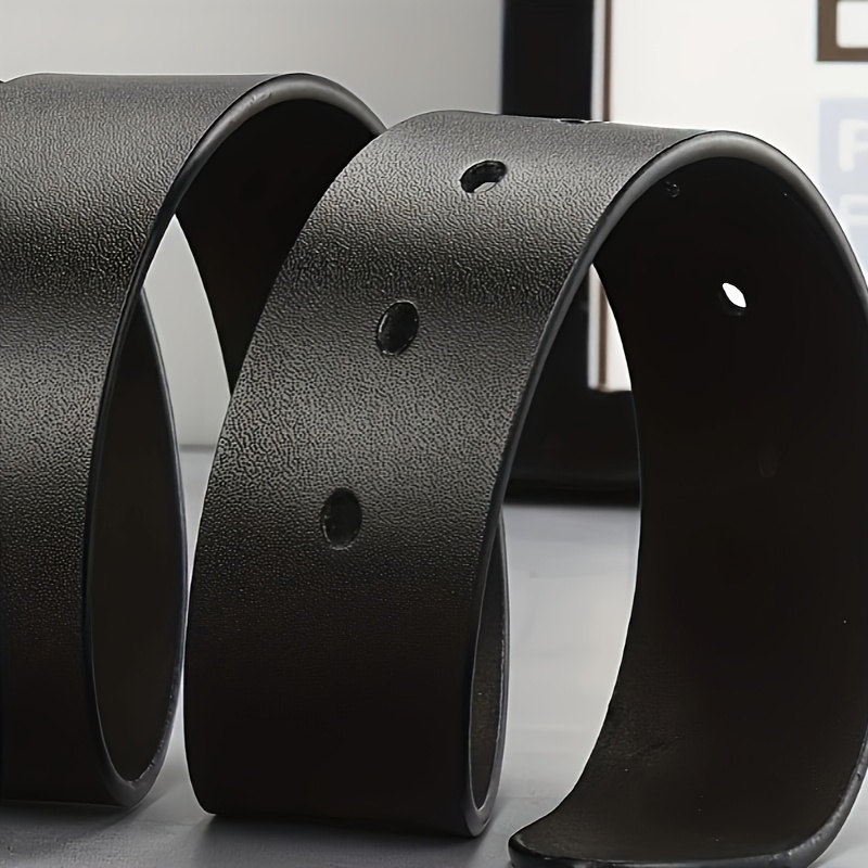 เข็มขัดหนังสังเคราะห์สำหรับผู้ - Belt Buckle Blank บทวิจารณ์และราคา