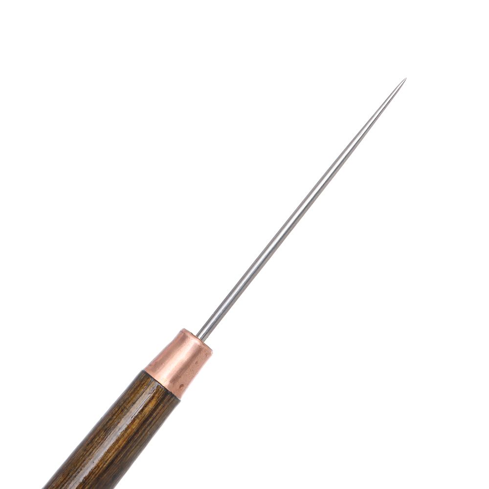 1PC เย็บ Awl ไม้ Handle Alloy  - Leatherwork Needles บทวิจารณ์และราคา