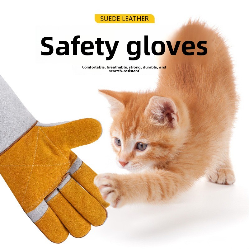 23.6/17.7/12 นิ้วถุงมือป้องกัน - Leatherwork Training บทวิจารณ์และราคา