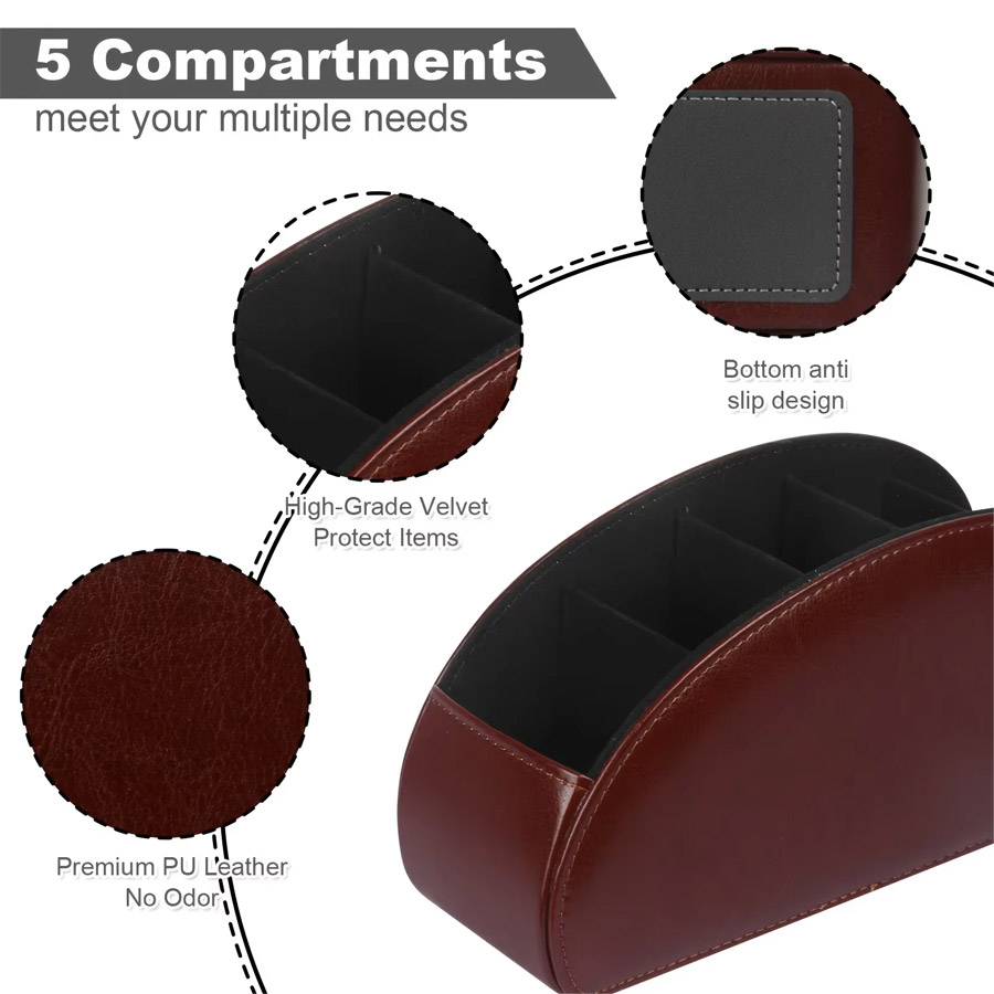 กล่องจัดระเบียบบนโต๊ะทำงาน 5 ช - Leatherwork Table บทวิจารณ์และราคา