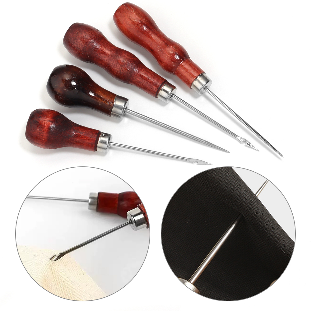 เข็มเจาะรูหนัง ด้ามไม้ สำหรับง - Leatherwork Needles บทวิจารณ์และราคา
