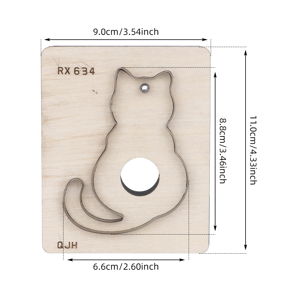 แม่พิมพ์ตัดหนังทำมือ 1 ชิ้น รู - Leatherwork Templates บทวิจารณ์และราคา