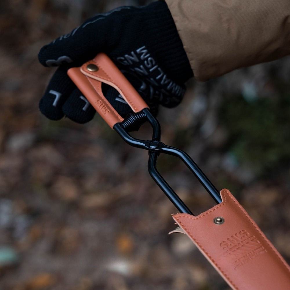 คีมหนีบถ่านปิคนิคกันความร้อนสู - Leatherwork Clamp บทวิจารณ์และราคา