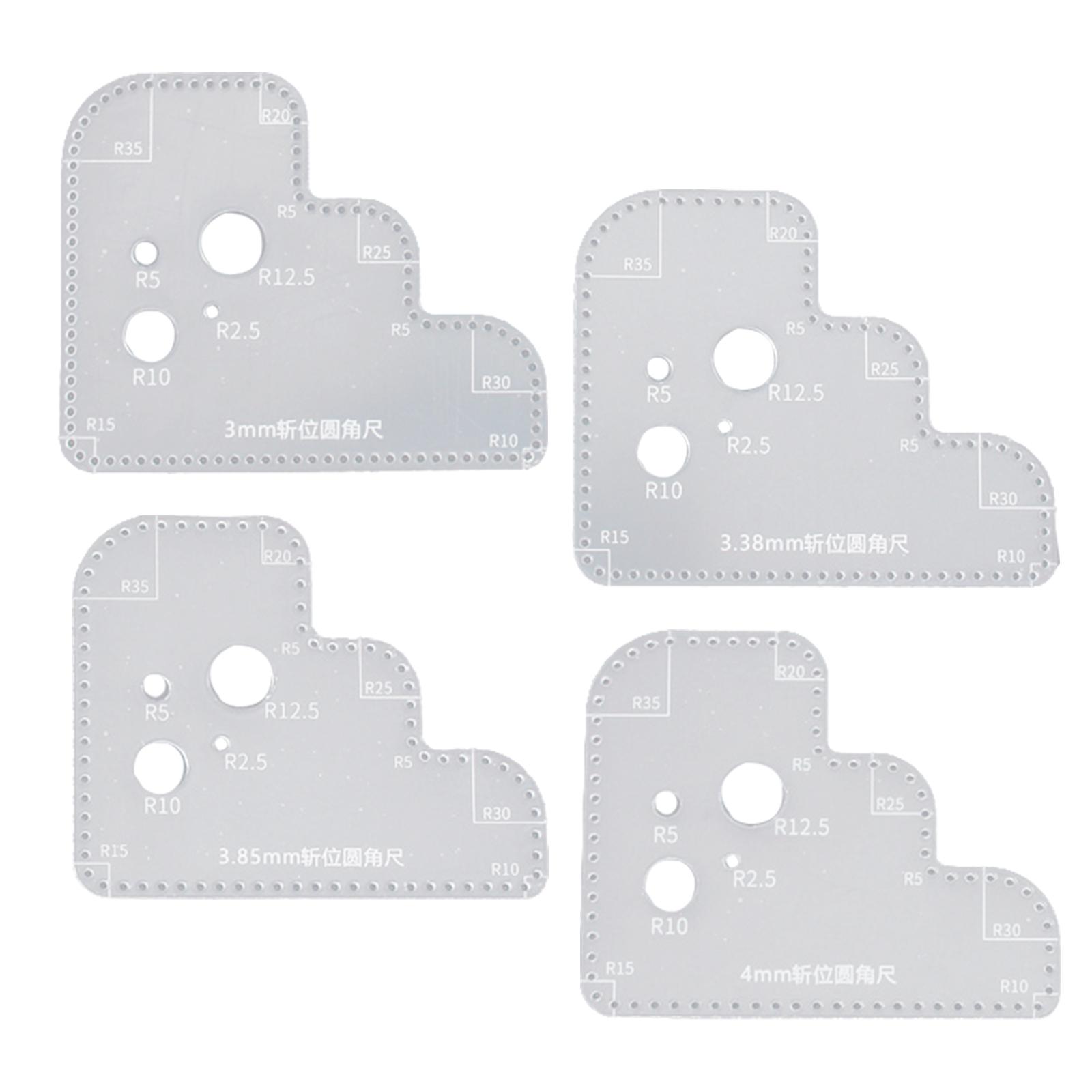 แม่แบบวงกลมอะคริลิกใส อุปกรณ์เ - Leatherwork Templates บทวิจารณ์และราคา