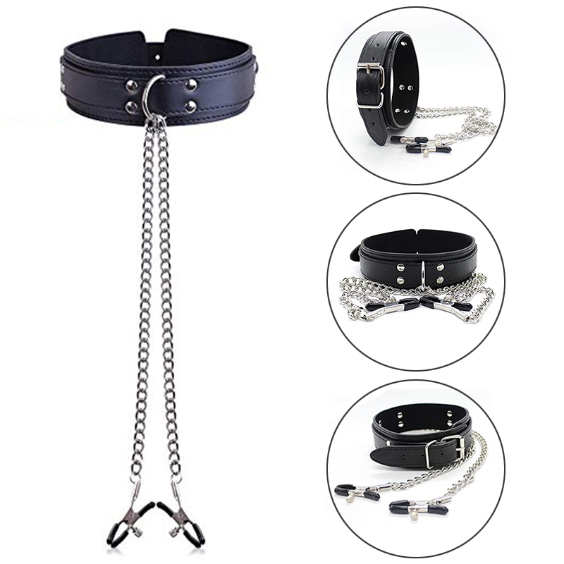 BDSM Fetish COLLAR หัวนม Clamp - Leatherwork Clamp บทวิจารณ์และราคา