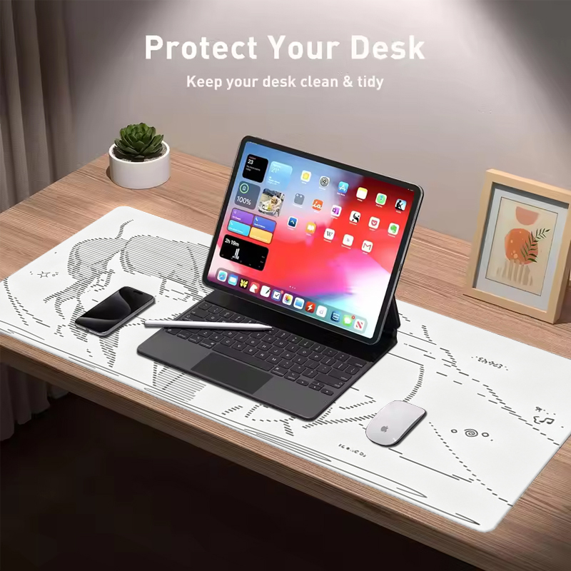 แผ่นรองเมาส์หนังลายการ์ตูนอนิเ - Leatherwork Table บทวิจารณ์และราคา