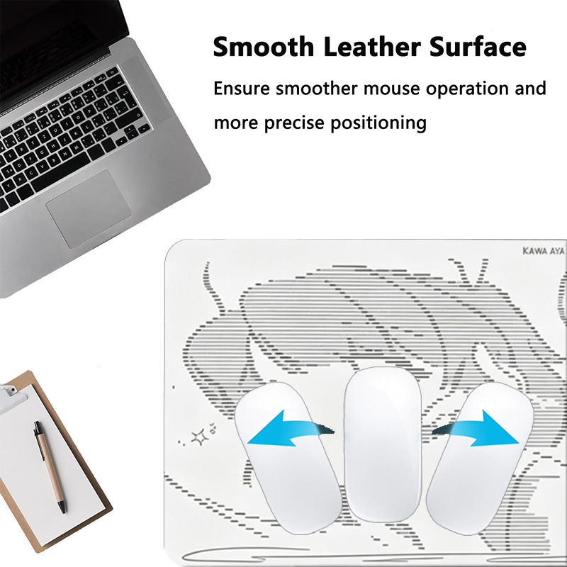 แผ่นรองเมาส์หนังลายการ์ตูนอนิเ - Leatherwork Table บทวิจารณ์และราคา